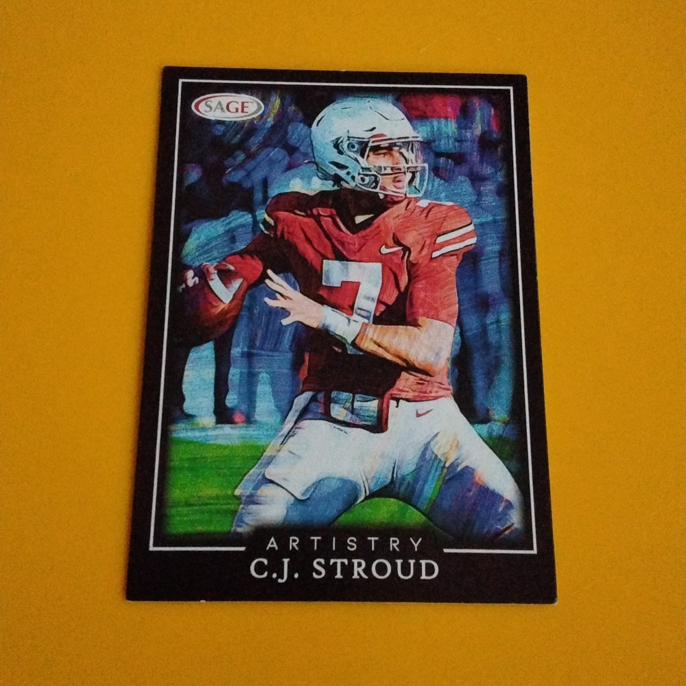 CJ Stroud 2022 Sage Artistry Rookie Card #36 Houston Texans